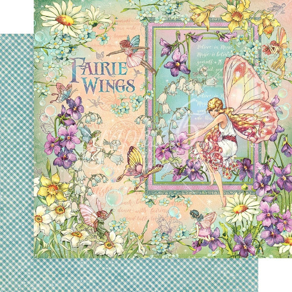 Graphic 45, Fairie Wings, Double-Sided Cardstock 12"X12, Fairie Wings