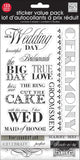Me and My Big Ideas, Glitter Sticker Flip Value Pack, Black and White Wedding - Scrapbooking Fairies