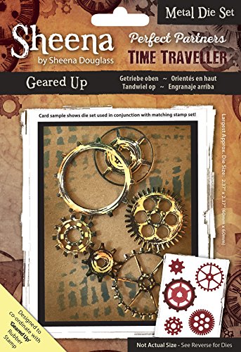 Crafter's Companion, Sheena Douglass Perfect Partners Time Traveler Metal Die Set, Geared Up