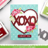 Lawn Fawn, Lawn Cuts Custom Craft Die, Quilted Heart Backdrop: Portrait (LF2739)