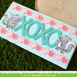 Lawn Cuts Custom Craft Die, Valentine Hearts Border (LF2736)