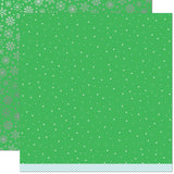 Lawn Fawn, Let It Shine Snowflakes Foiled Double-Sided Cardstock 12"X12", Glacial