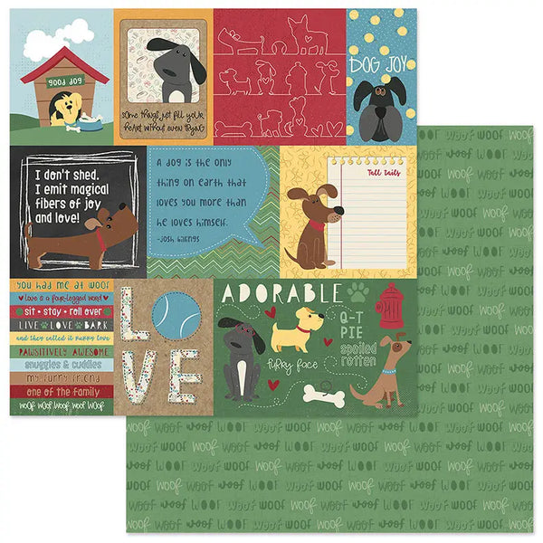 PhotoPlay, Copper & Friends Collection, Double-Sided Cardstock 12"X12", Good Dog