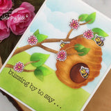 Honey Bee Stamps, Honey Cuts Die, Layering Bee Hive