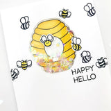 Honey Bee Stamps, Honey Cuts Die, Layering Bee Hive