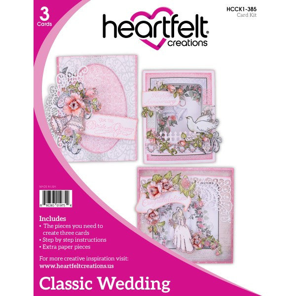 Heartfelt Creations, Classic Wedding Card Kit - Scrapbooking Fairies