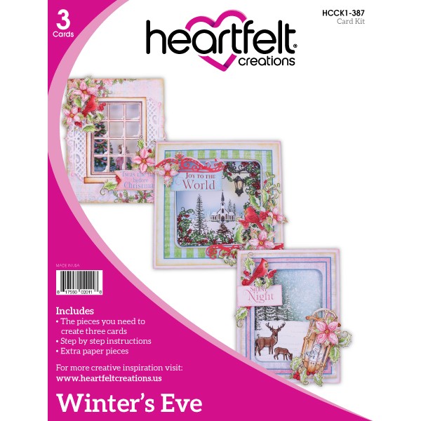 Heartfelt Creations, Winter's Eve Card Kit - Scrapbooking Fairies