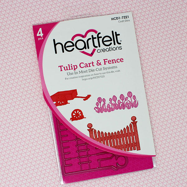 Heartfelt Creations, Tulip Time Collection, Tulip Cart & Fence Die