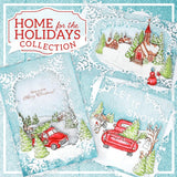 Heartfelt Creations, Home for the Holidays Collection, Cling Rubber Stamp and Dies Set, Holiday Village