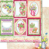 Heartfelt Creations, Double-Sided Paper Pad 12"X12" 24/Pkg, Tulip time Collection