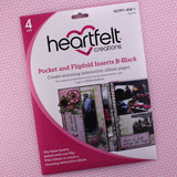 Heartfelt Creations, Pocket & Flipfold Inserts B - Black