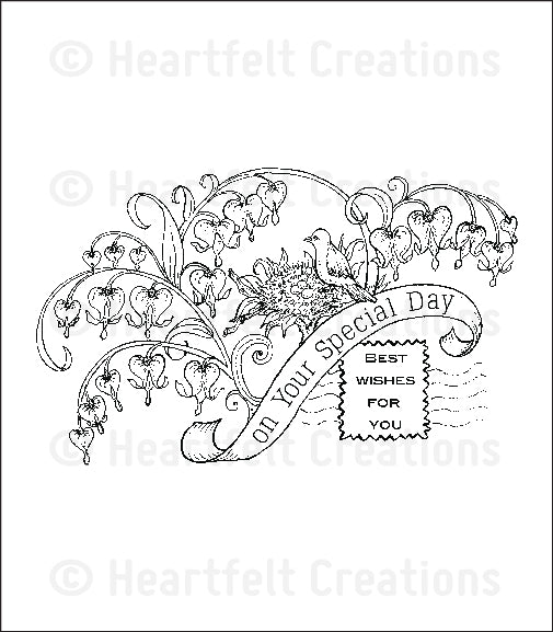 Heartfelt Creations, Romantique Garden Collection, Cling Stamps, Home is Where the Heart Is