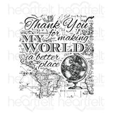 Heartfelt Creations, My World Cling Stamp Set - Scrapbooking Fairies