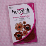 Heartfelt Creations, Blazing Poppy Petals Cling Stamp Set - Scrapbooking Fairies