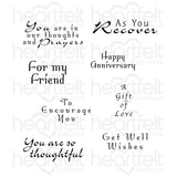 Heartfelt Creations, Encourage You Cling Stamp Set - Scrapbooking Fairies