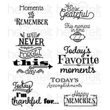 Heartfelt Creations - Today's Quotes Cling Stamp Set - Scrapbooking Fairies