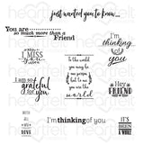 Heartfelt Creations, For My Friend Sentiments Cling Stamp Set