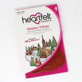Heartfelt Creations, Home for the Holidays Collection, Cling Rubber Stamp and Dies Set, Holiday Village