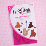 Heartfelt Creations, Beary Fun Retreat Collection, Cling Rubber Stamp & Die Set Combo, Beary Fun Retreat