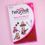 Heartfelt Creations, Cling Stamp, Beary Fun Retreat Set - Scrapbooking Fairies