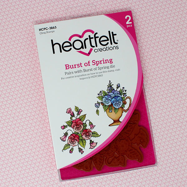 Heartfelt Creations, Burst of Spring Collection, Cling Stamps & Dies Combo, Burst of Spring