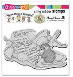 Stampendous House Mouse Cling Stamp, Light Note from Ellen Jareckle