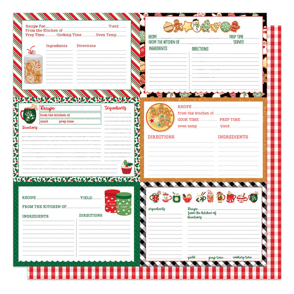 Photo Play, ColorPlay, Homemade Holiday Double-Sided Cardstock 12"X12", From The Kitchen Of