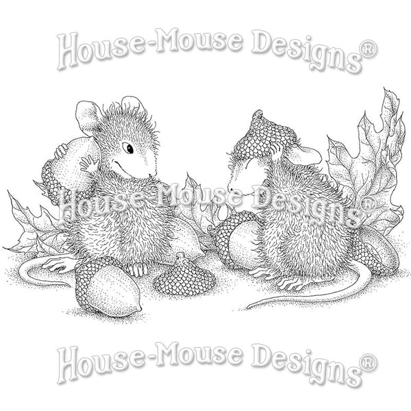 Stampendous House Mouse Cling Stamp, Acorn Cap from Ellen Jareckie