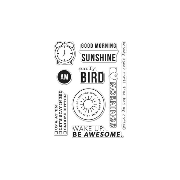 Kelly's Good Morning, Clear Stamps - Scrapbooking Fairies