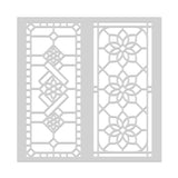 Hero Arts Stencil 6"X6", Stained Glass Window