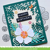 Lawn Fawn, Lawn Cuts Custom Craft Die, Happy Hibiscus