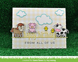 Lawn Fawn, Lawn Cuts Custom Craft Die, Happy Birthday Line Border