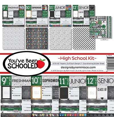 Reminisce Collection Kit 12"X12", You've Been Schooled, High School