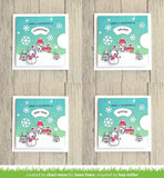 Lawn Fawn, Clear Stamps 4"X6", Reveal Wheel Holiday Sentiments