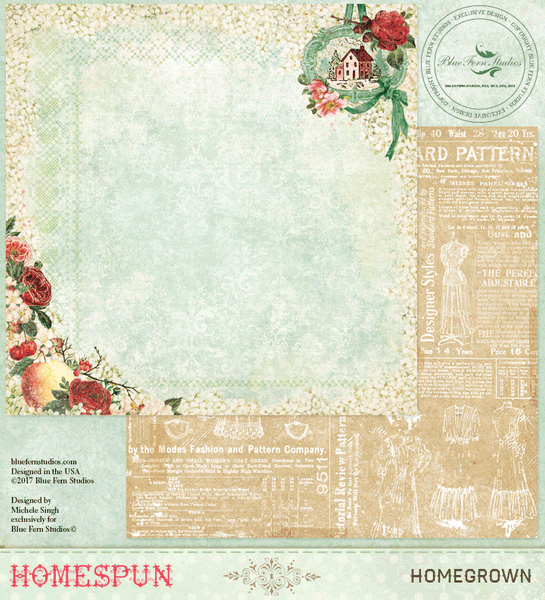 Blue Fern Studios, Homespun, Designed by Michelle Singh - Homegrown