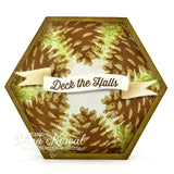 Impression Obsession, Layered Pinecone by Dina Kowal , Clear Stamps