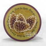 Impression Obsession, Layered Pinecone by Dina Kowal , Clear Stamps