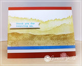 Impression Obsession, Cling Stamp, Watercolor Mountain 1