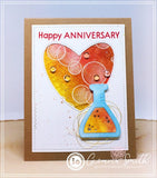 Impression Obsession,  Cover-a-Card Cling Stamps, Bubbles