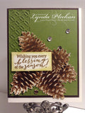 Impression Obsession, Layered Pinecone by Dina Kowal , Clear Stamps