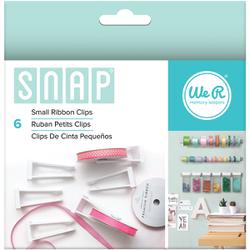 We R Memory Keepers, Snap Storage Ribbon Clips 6/Pkg, Small - Scrapbooking Fairies