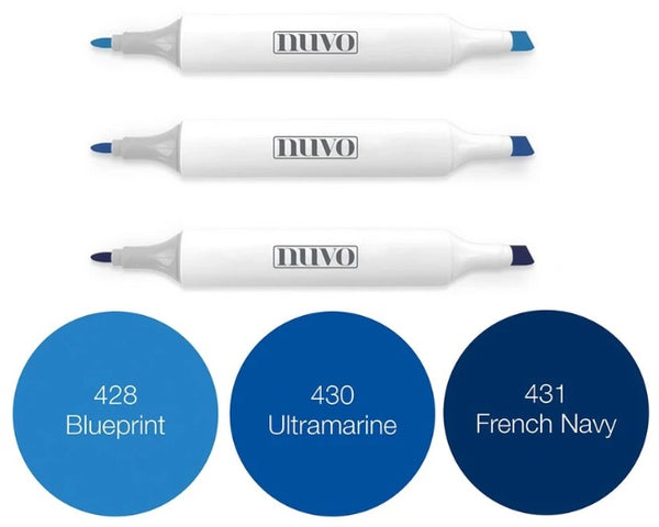 Nuvo Creative Pen Collection, Alcohol Markers, Indigo Ink