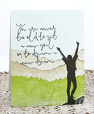 Impression Obsession, Cling Stamp, Watercolor Mountain 3
