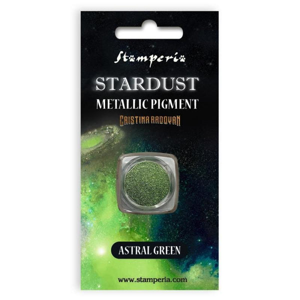 Stamperia, Stardust Metallic Pigment 0.5gr, Astral Green