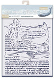 Stamperia, Stencil 7.87"X9.84", Whale, Arctic Antarctic