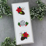 Spellbinders Etched Die, from the Tis The Season Collection, Christmas Blooms