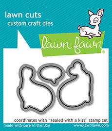 Lawn Fawn, Lawn Cuts Custom Craft Dies, Sealed With A Kiss