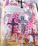 Stencil Girl, Love Collage, 9"x12" Stencil, Designed by Traci Bautista