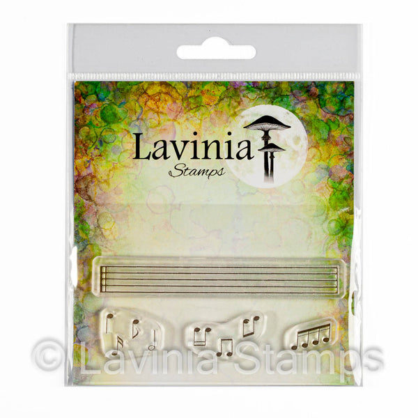Lavinia Stamp, Musical Notes (small)  (LAV737), Clear Stamp