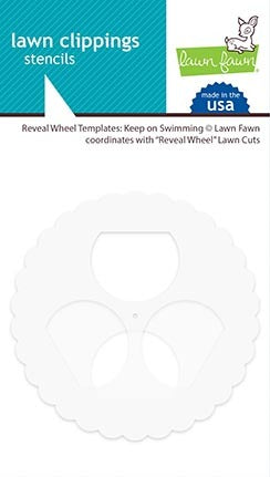Lawn Fawn, Lawn Clippings Stencils, Reveal Wheel Templates: Keep on Swimming (LF1994)